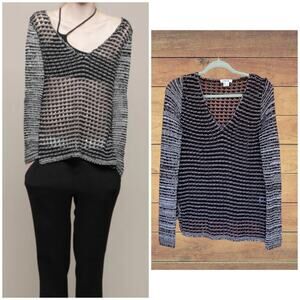 HELMUT LANG Open Knit Marled Pullover